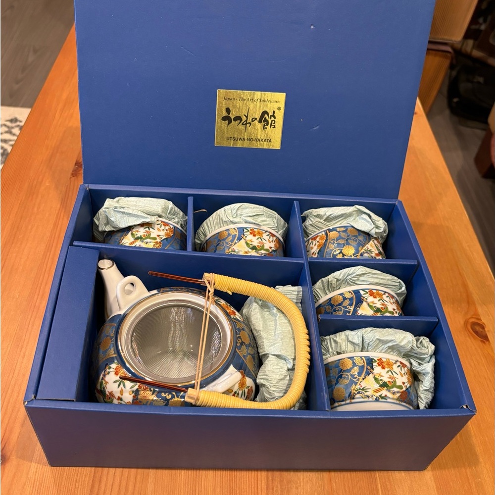 UTSUWA - NO - YAKATA JAPANESE TEA SET
